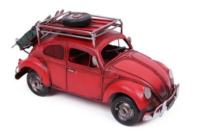 Dekoratif Metal Araba Çerçeveli ve Kumbaralı